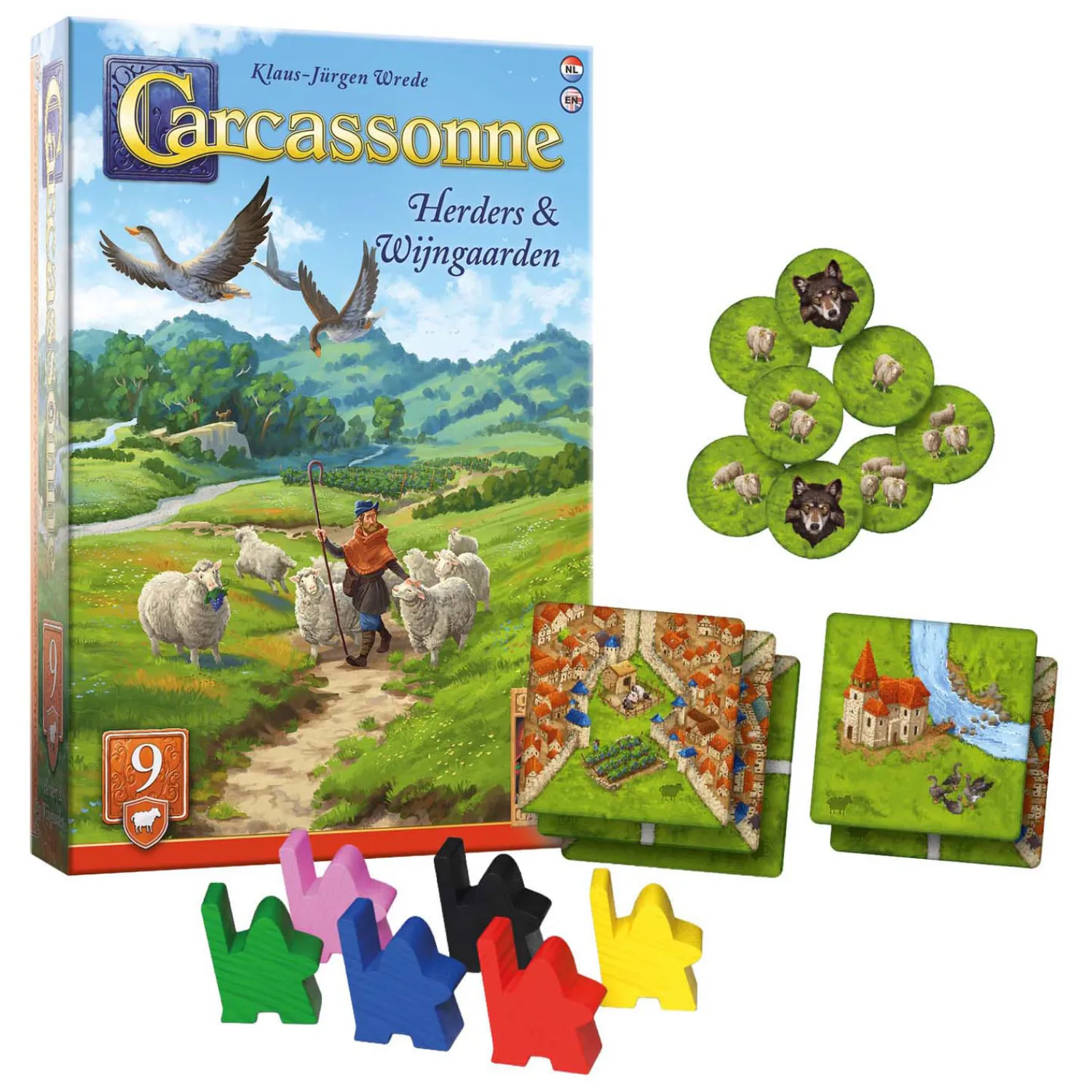 999 Games Carcassonne Herders & Wijngaarden Uitbreiding Online