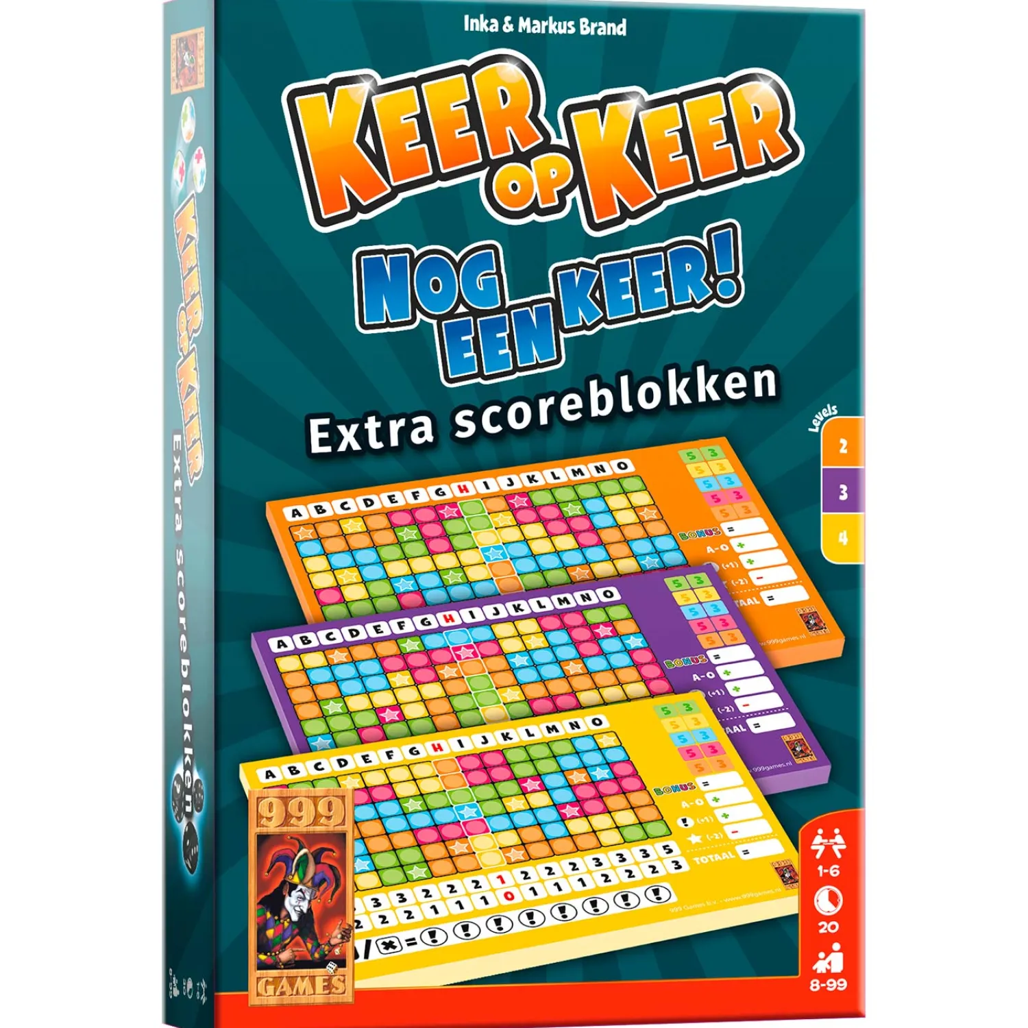 Keer op Keer Scoreblokken Extra Levels 2, 3 en 4>999 Games Best