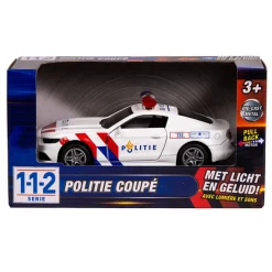 112 Politie Auto Sportwagen 1:36 met Licht en Geluid- Best