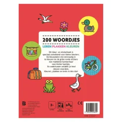 Standaard Uitgeverij 200 Woordjes Leren, Plakken en Kleuren Sale