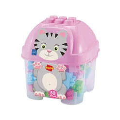 Bouwblokken Kat in Opbergbox - 50dlg.-Abrick Hot