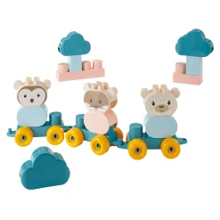 Dierentrein Beer met Bouwblokken in Koffer, 28dlg.-Abrick New