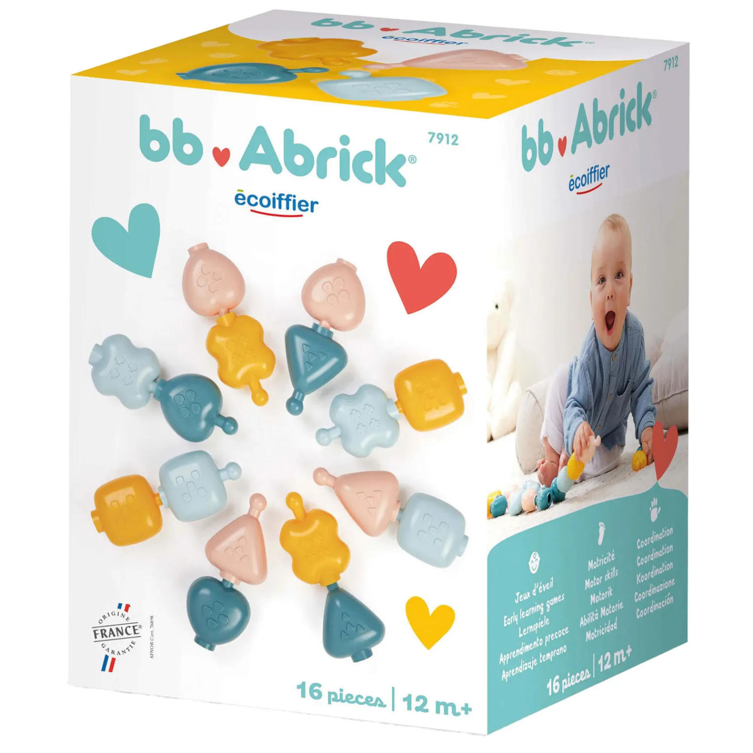 Motoriekkralen Bouwspeelset, 16dlg.>Abrick Hot