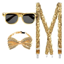 Accessoireset Feestoutfit Goud>Boland Best
