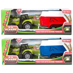 Toi-Toys Ackers Ville Tractor en Trailer met Licht en Geluid, 10cm Hot