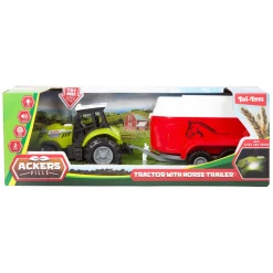 Toi-Toys Ackers Ville Tractor en Trailer met Licht en Geluid, 10cm Hot