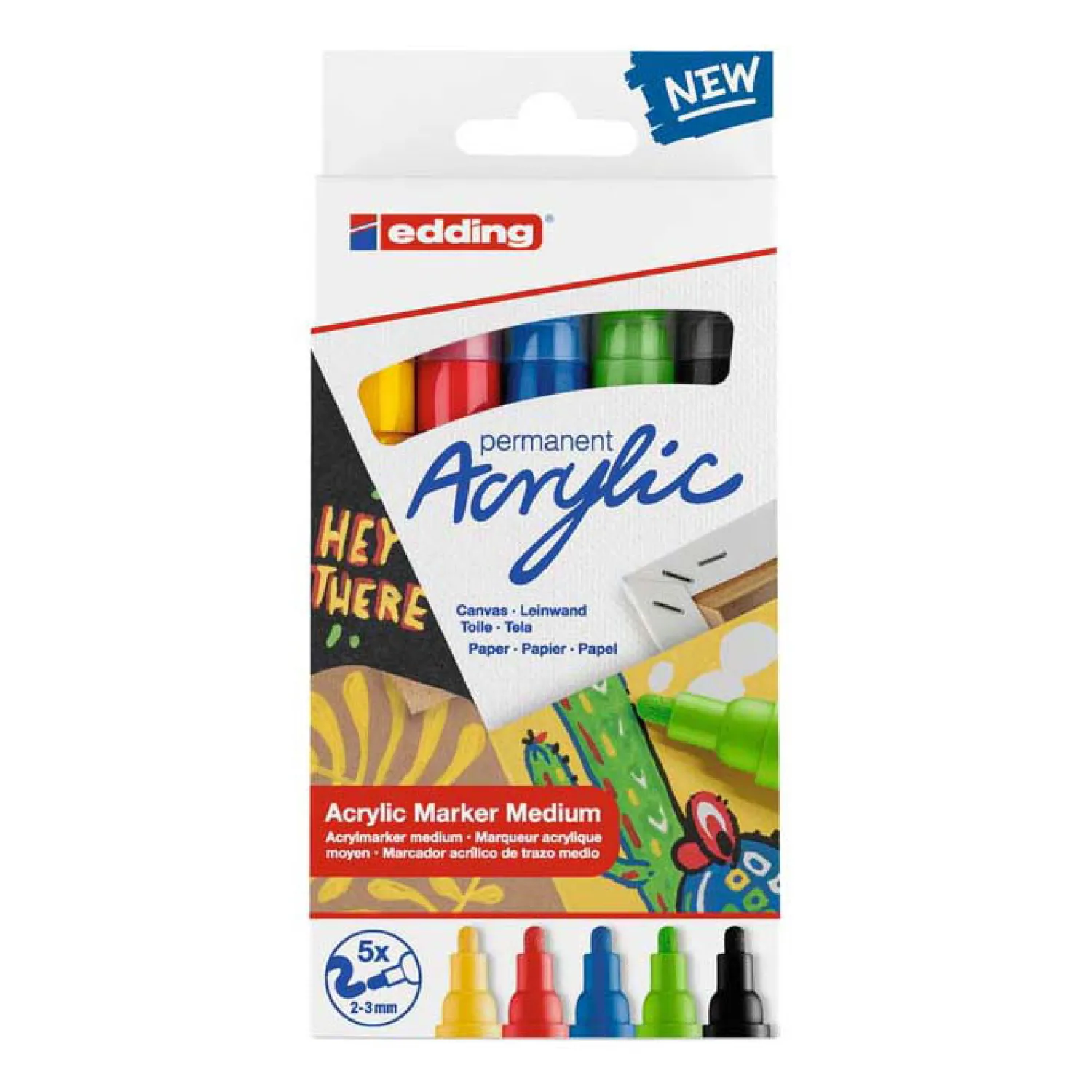 Acrylmarker Edding Basis, 5st.>Quantore Best