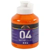 Creativ Company Acrylverf Glitter voor Kinderen - Oranje, 500ml Discount