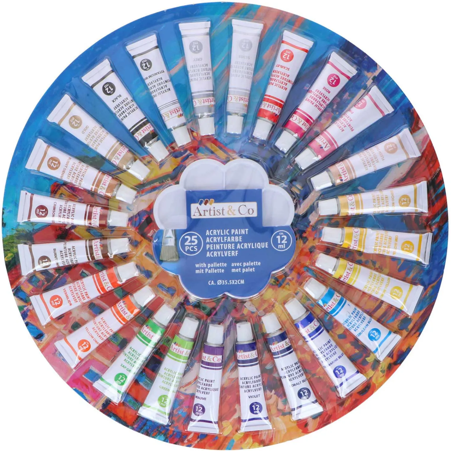 Acrylverf, 25st. New