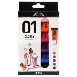 Acrylverf voor Kinderen Glossy Extra Kleuren, 6x20ml>Creativ Company Outlet