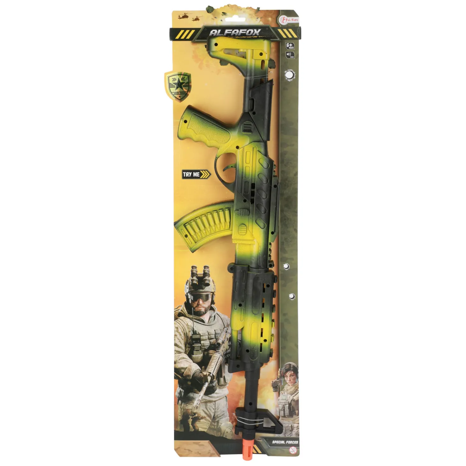 Alfafox Ratelgeweer AK47 Zwart Groen-Toi-Toys Discount