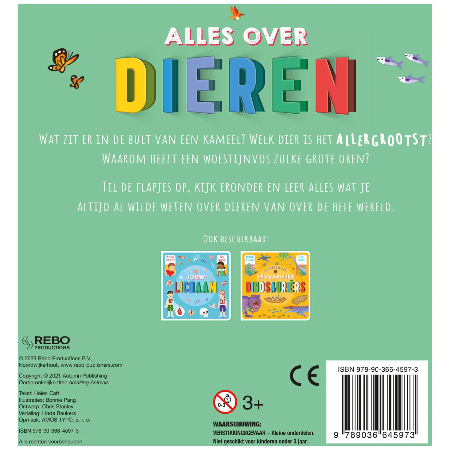 Rebo Publishers Alles Over Dieren Flapjesboek Clearance