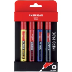 Amsterdam Acryl Marker Basisset, 4dlg.>Talens Clearance