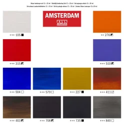 Amsterdam Standard Series Acrylverf Urban Landschap Set 20ml, 12dlg.><noscript><img width=