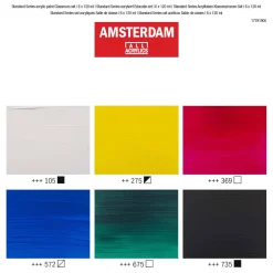 Bruynzeel Amsterdam Standard Series Acrylverf Educatie Set 120ml, 6dlg. Hot