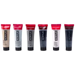 Bruynzeel Amsterdam Standard Series Acrylverf Grijstinten Set 20ml, 6dlg. Sale