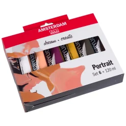 Bruynzeel Amsterdam Standard Series Acrylverf Portret Set 120ml, 6dlg.