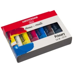 Amsterdam Standard Series Acrylverf Primaire Set 20ml, 6dlg.-Bruynzeel Best