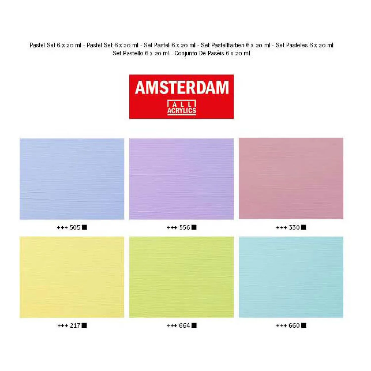 Amsterdam Standard Series Acrylverf Pastel Set 20ml, 6dlg.>Bruynzeel Discount