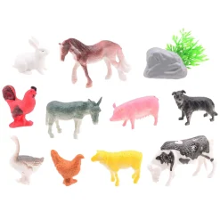 Johntoy Animal World - Boerderij Dieren Speelset, 12dlg. Hot