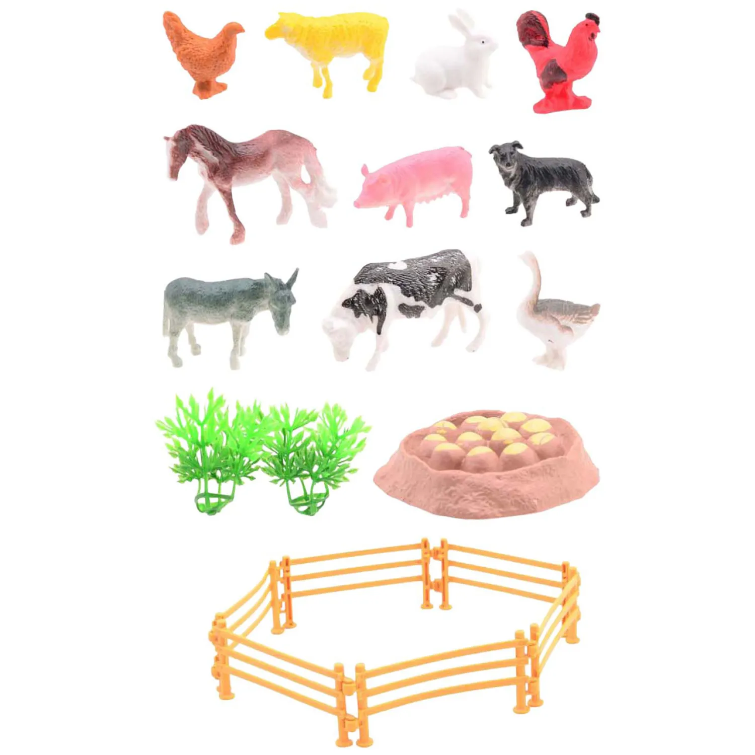 Johntoy Animal World - Boerderij Dieren Speelset, 19dlg. Sale