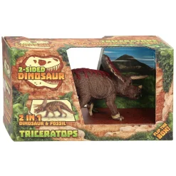 Animal World Tweezijdige Dino - Triceratops-Johntoy Hot