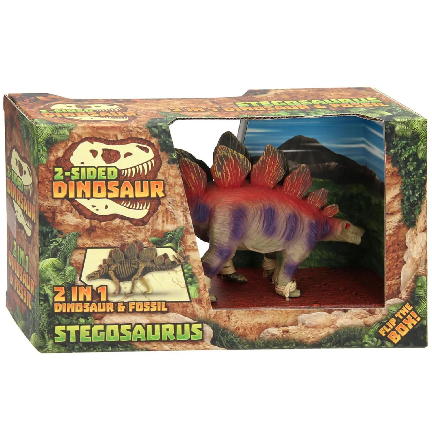 Animal World Tweezijdige Dino - Stegosaurus>Johntoy Clearance