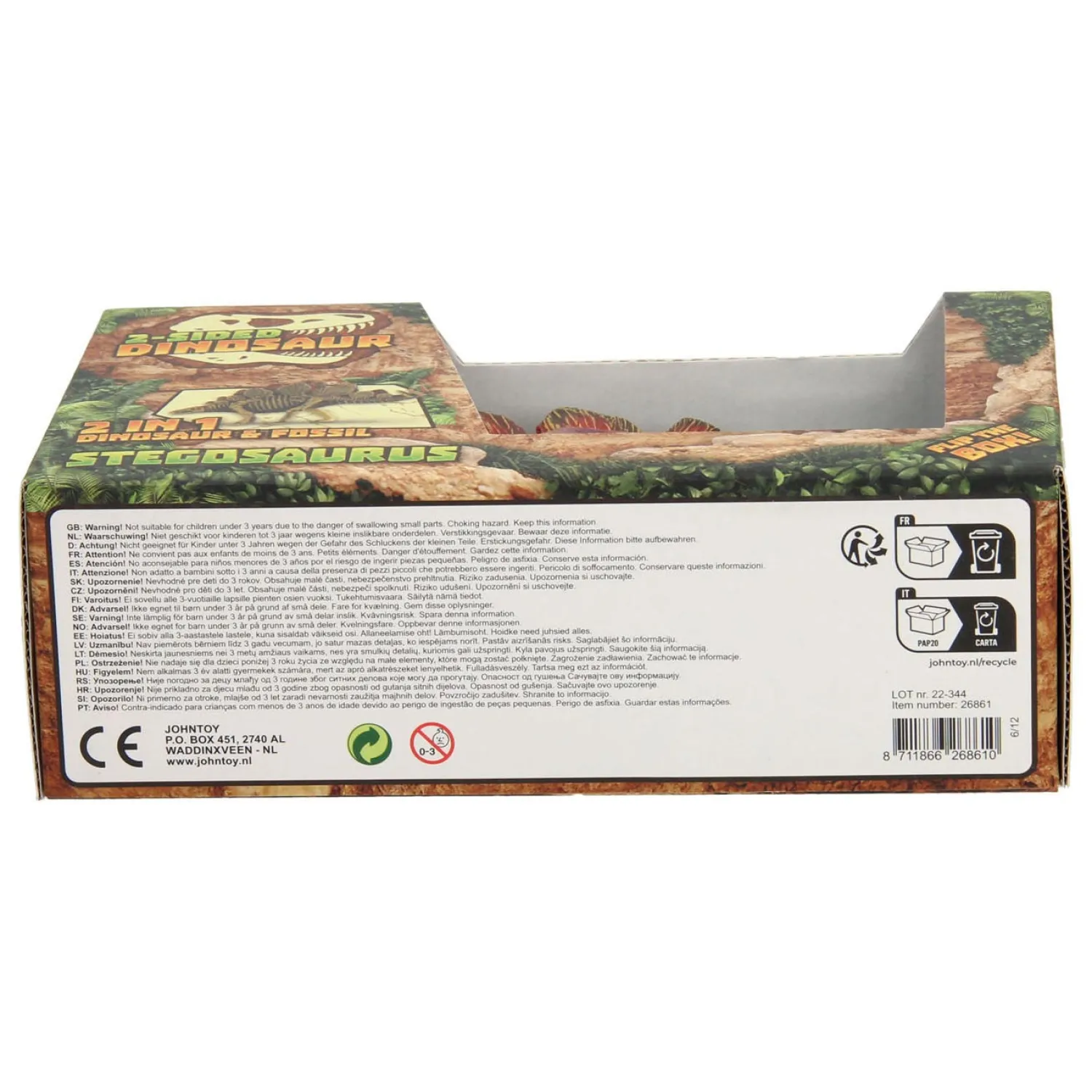 Animal World Tweezijdige Dino - Stegosaurus>Johntoy Clearance