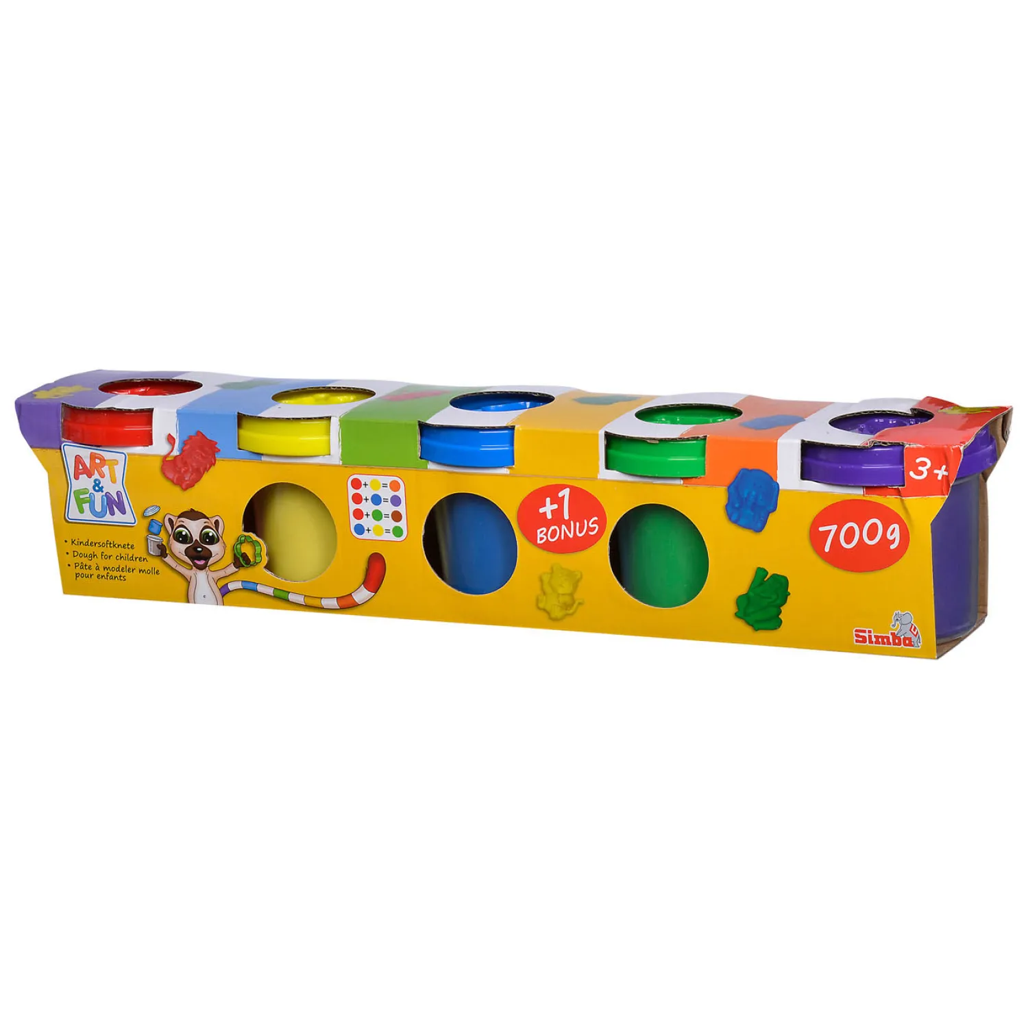 Art & Fun Kinderklei - 5 Kleipotjes>Simba Best