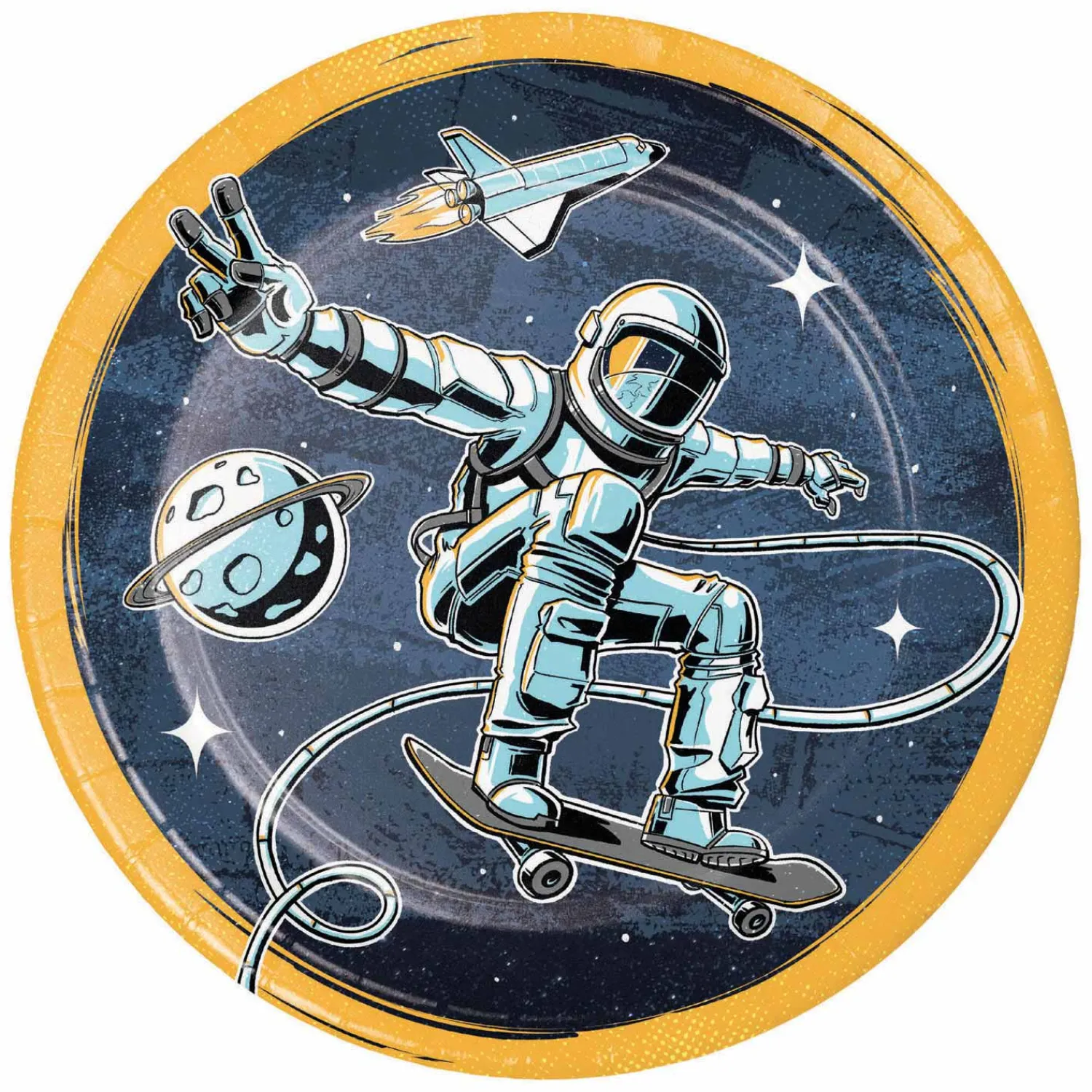 Haza Witbaard Astronaut Bordjes, 8st. New