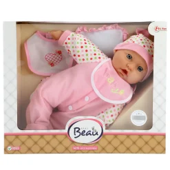 Baby Babypop met Fles en Slabber, 40cm><noscript><img width=