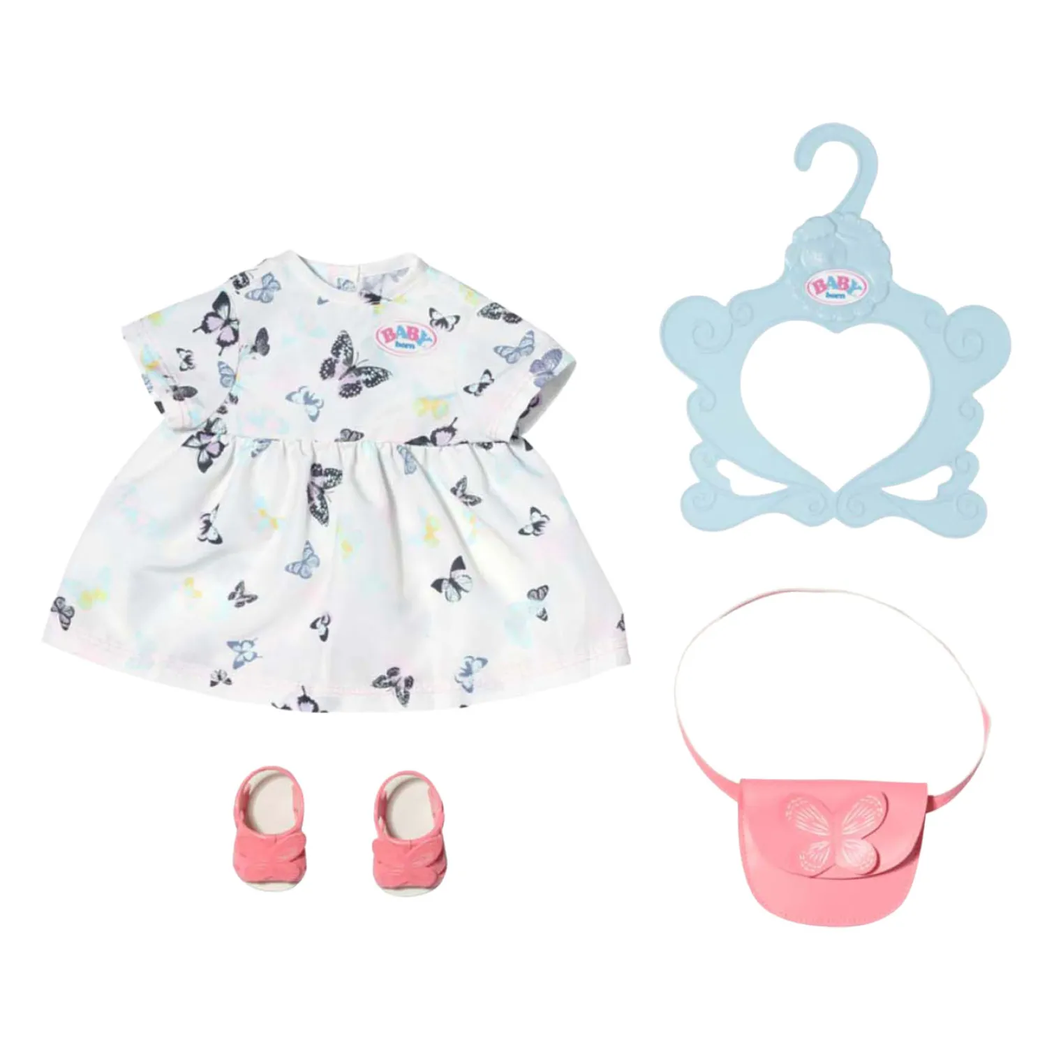Vlinderjurk met Accessoires, 43cm>Baby Born Hot