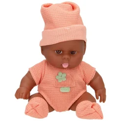 Babypopje met Wafelpakje en Muts