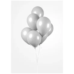 Ballonnen Cool Grijs, 30cm, 10st.-Globos Outlet