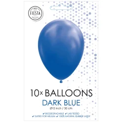 Ballonnen Donkerblauw 30cm, 10st.>Globos Discount