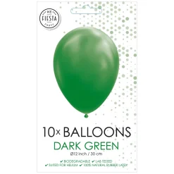 Ballonnen Donkergroen 30cm, 10st.>Globos Outlet
