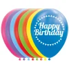Globos Ballonnen Happy Birthday Mix Kleuren 30cm, 8st. Online
