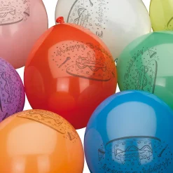 Haza Witbaard Ballonnen Happy Birthday, 10st. Clearance