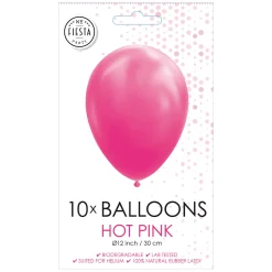 Ballonnen Hard Roze 30cm, 10st.>Globos Outlet