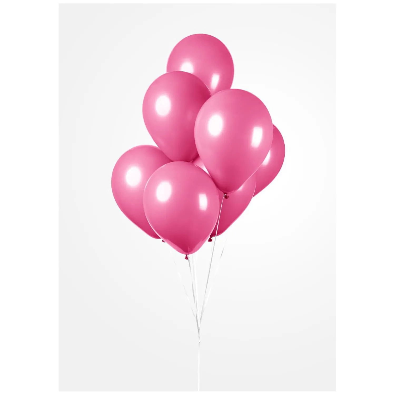 Ballonnen Hard Roze 30cm, 10st.>Globos Outlet