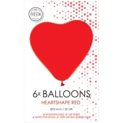 Globos Ballonnen Hart Ballonnen Rood 30cm, 6st. New