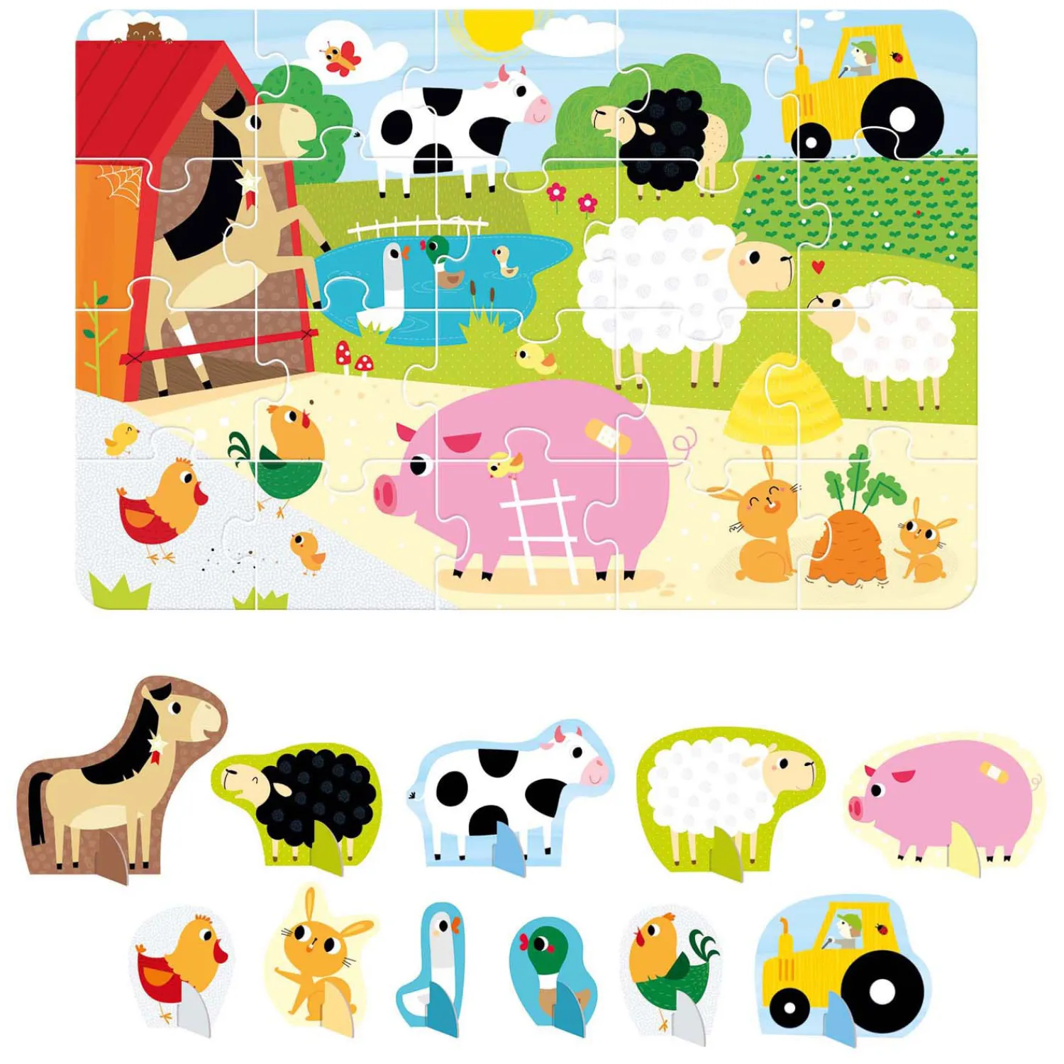 Banana Panda - Figure It Out Puzzel Boerderij - 20st. New