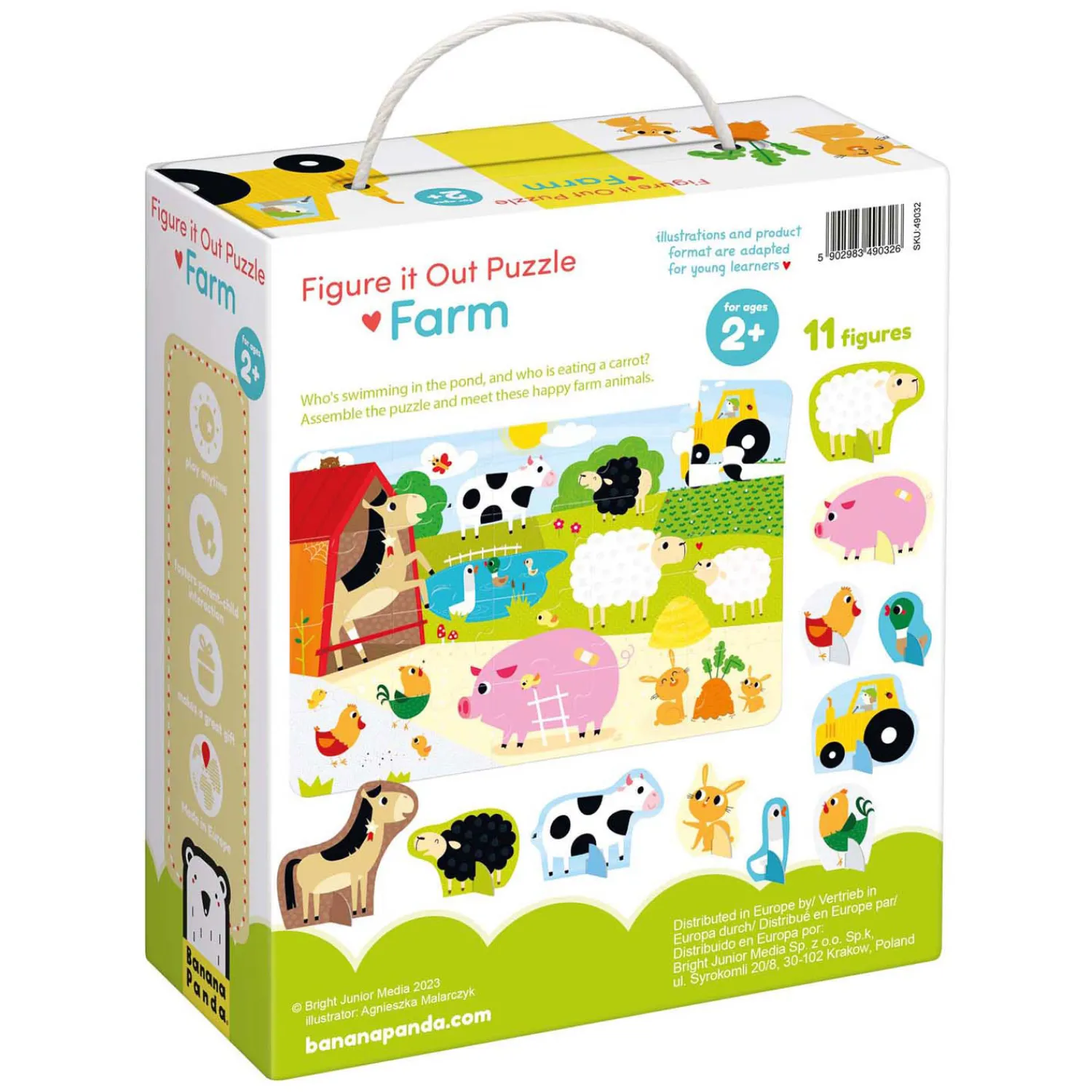 Banana Panda - Figure It Out Puzzel Boerderij - 20st. New