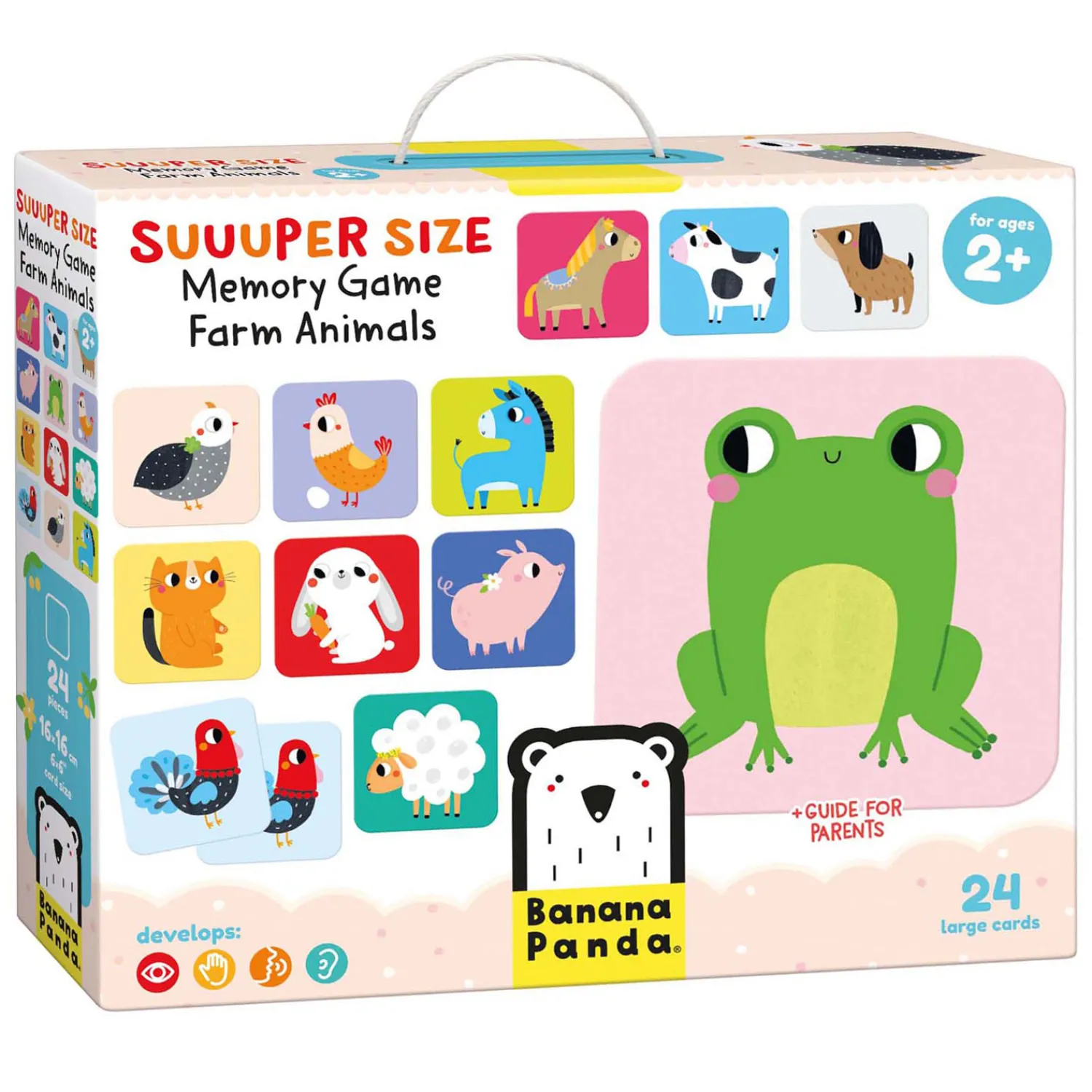 - Grote Memory Spel Boerderijdieren - 24st.-Banana Panda Sale