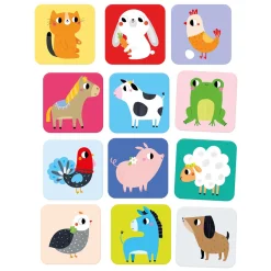 - Grote Memory Spel Boerderijdieren - 24st.-Banana Panda Sale