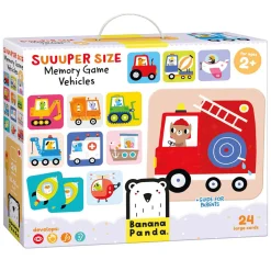 - Grote Memory Spel Voertuigen - 24st.>Banana Panda Outlet