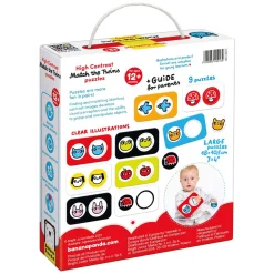 - Hoog Contrast Puzzel Zoek de Tweeling - 8dlg.-Banana Panda New