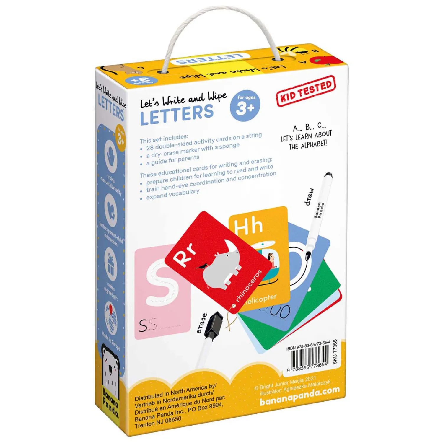 - Laten We Letters Schrijven en Wissen-Banana Panda