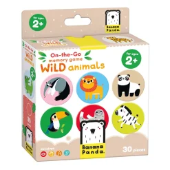 - On-the-Go Memory Spel Wilde Dieren - 30dlg.>Banana Panda Hot