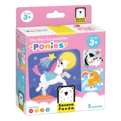 - On-the-Go Puzzel Pony's - 16st.-Banana Panda